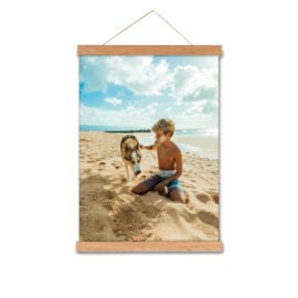Je eigen foto op een poster - met houten latjes