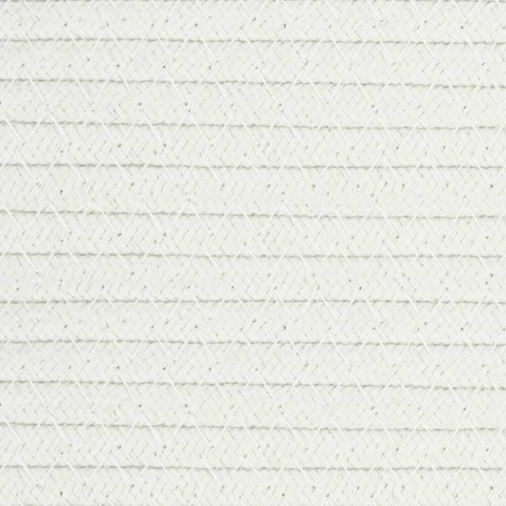 Opbergmand Ø 38x46 cm katoen grijs en wit