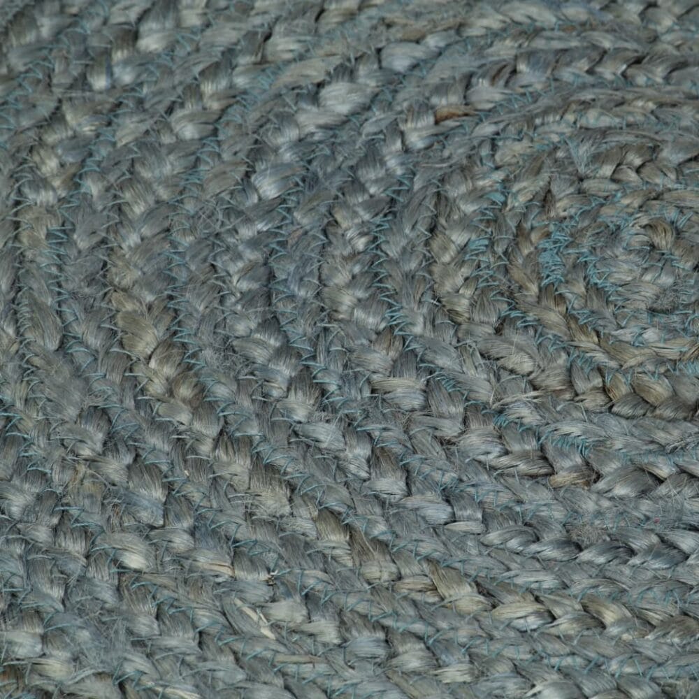 Handgemaakt olijfgroen vloerkleed rond van jute 'Earth Olive'