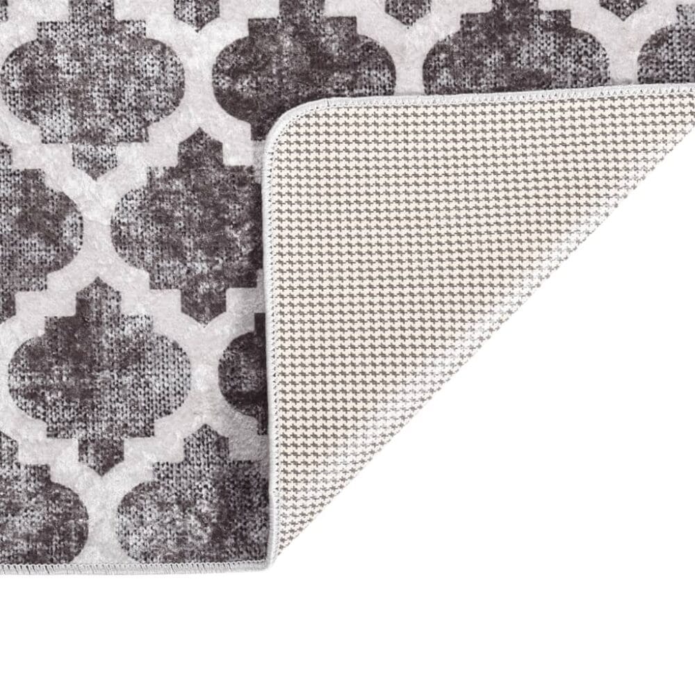 Vloerkleed wasbaar anti-slip 80x150 cm meerkleurig