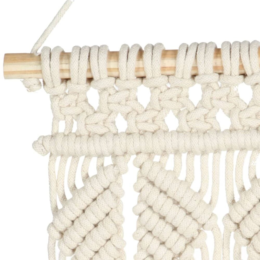Wandhanger Bohemian vibe - Macramé 40 x 80 cm katoen