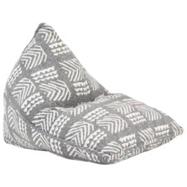 Zitzak stof patchwork grijs